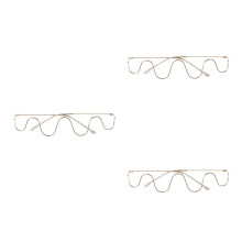 3St Grappige Gouden Brillenframes Glazen Outdoor Props