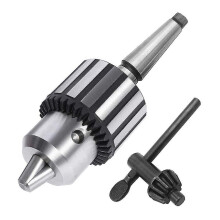 Boorkop met sleutel, 2MT-spindel, capaciteit 3-16 mm (5/8"), inclusief K32-sleutel voor werktuigmachines.