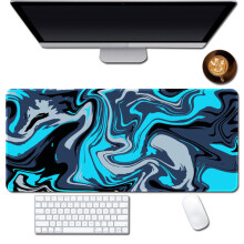 Mouse Pad Large Desk Mat 80x40 cm, 3mm Thick Non-Slip Base for Wrist Support, Office Work and PC Gaming