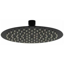 Anti-Scale Easy-Clean Shower Head, Square Design in 304 Stainless Steel Matte Black, with 1/2 G Swivel Connector