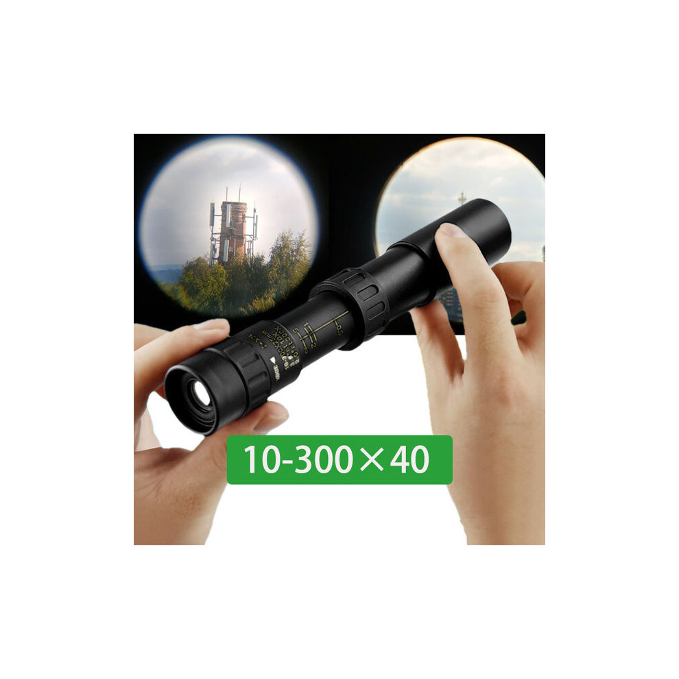 Monocular Telescope For Smartphone With 40Mm Objective Lens, 10-300X Magnification, Bak4 Prism For Outdoor Observation 6901508510814