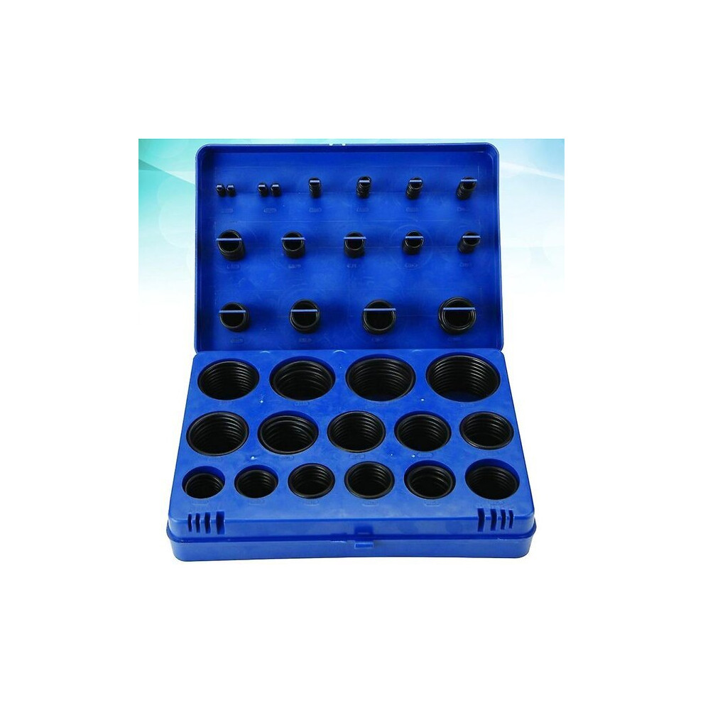 Nbr And Silicone O-Ring Set Of 419, Leak-Proof Seal For Hydraulic Pneumatic Systems, Blue Seals With Storage Case 6901508500501