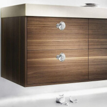 Crystal Cabinet Knobs, 12-Pack Zinc Alloy Handles with Screws, Easy Install for Drawers Cabinet Doors
