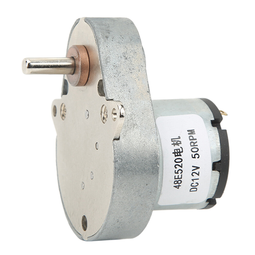 Dc Gear Motor 48E520 Aluminum Brass 12V 50Rpm Worm Drive 7901389684382