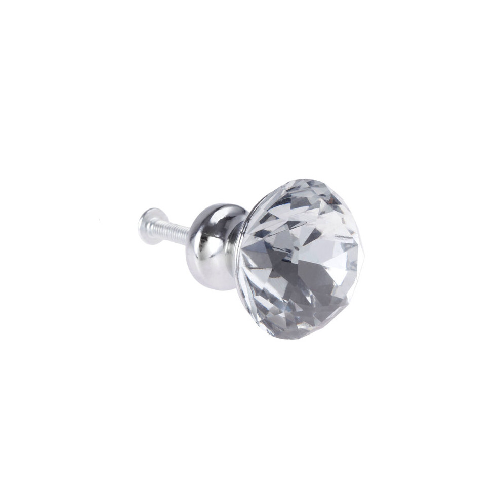 K9 Crystal Cabinet Knob With Zinc Alloy Base, 30Mm Single Hole Furniture Handle For Drawers And Cabinets 6901508522237