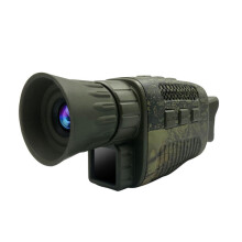 Monocular de visión nocturna que graba fotos de 36 MP y vídeo 4K, iluminador IR de 850 nm con batería de 2000 mAh para vigilancia en campamentos.
