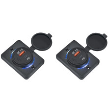 3X Prise de Chargeur de Voiture 18W et Prise de Charge Rapide USB QC 3.0 Charge Rapide 3.0 QC 3.0 pour Voiture Bateau Marine Rv Mobile