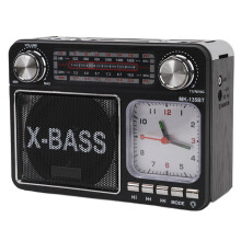 Vintage Style Portable Radio with Easy Tuning Knob Bluetooth, for Seniors and Home Use with AM FM Shortwave