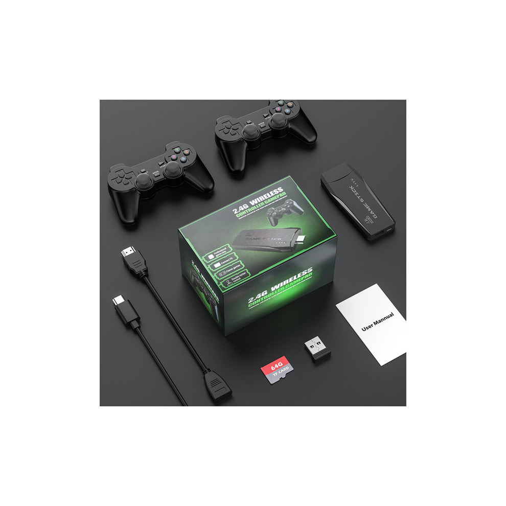 Retro Game Console For Tv Monitor, Supports 9 Emulators Multiplayer Gaming, Includes 64Gb Tf Card 6901508551619