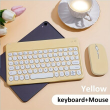 Tastiera e Mouse Wireless Compatti Ricaricabili con Design Ergonomico, Compatibile con Windows Android iOS