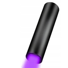 UV-Taschenlampe (395 nm) zur Dokumentenprüfung und Fleckenerkennung (Haustiere), 365 Lumen, Micro-USB-Ladeanschluss, kompaktes Taschenformat (115 mm)