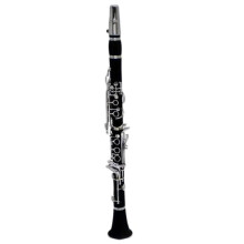 Clarinet 17 Key Ebony C Key with Nickel Plated Keys, Clear Tone and Smooth Durable Keywork