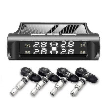 (A Internal Sensor) Car Tpms Tire Pressure Monitoring System Tmps Lcd Display Usb Auto Security Alarm Tire Pressure Sensor