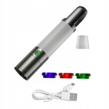 Tragbare LED-Taschenlampe, 14 cm kompakt, 5 Modi mit warmweißem Licht, IPX4 wasserbeständig für Notfälle im Freien