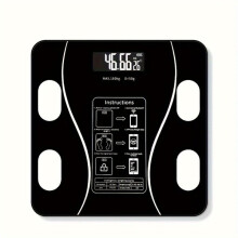 Smart Body Analyzer Waage mit App Verbindung misst Körperfett BMI Gewicht Muskelmasse LED Display