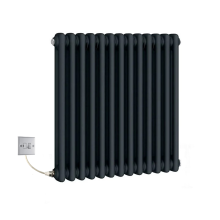 (425mm) Traditional Anthracite 2 Column Electric Radiators 600mm high
