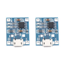 2X Chargeur de Batterie Au Lithium Micro-USB 1A Li-Ion 18650 Charge La Carte de Module TP4056