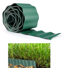 Lawn Edging Strip for Garden Borders, Flexible 9m x 20cm Border, Easy to Cut Install PP Plastic Edging for Creating Clean Lawn Borders