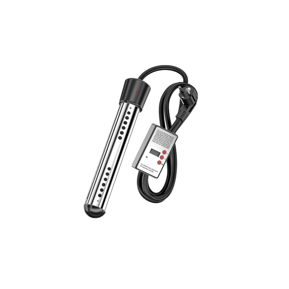 Immersion Heater With Timer Stainless Steel Guard, 3000W Fast Heating, Safe Water Level Line For Buckets, Tanks, Household 6901508571570