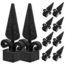 Tapa para postes de valla blanca, compatible con postes de 11.5x6 cm, protección contra grietas y clima, pack de 10