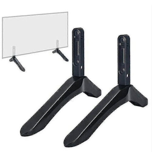 Suporte de Mesa para TV de Alumínio Compatível com TVs de 32 a 65 Polegadas, Suporte com Altura Ajustável com Base de Proteção contra Arranhões
