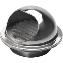 Insect-Proof Vent Cover 150mm Round Stainless Steel for Exhaust Grille, Windproof, Rainproof Design