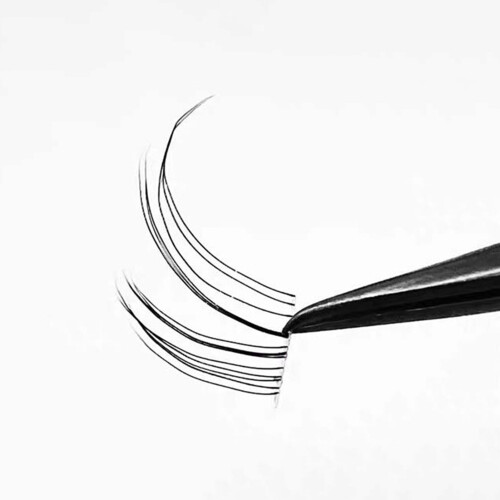 (3 ROWS) Reusable Black Fake Lashes for Daily Use