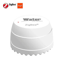 Zigbee Watersensor, Draadloze Slimme Overstromingsalarm met 1mm Precisiedetectie en Batterijwaarschuwing voor Alexa