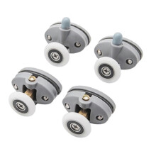 Roda de Polia para Porta de Vidro de Banheiro 23mm, Compatível com Portas de Correr de Chuveiro e Alumínio