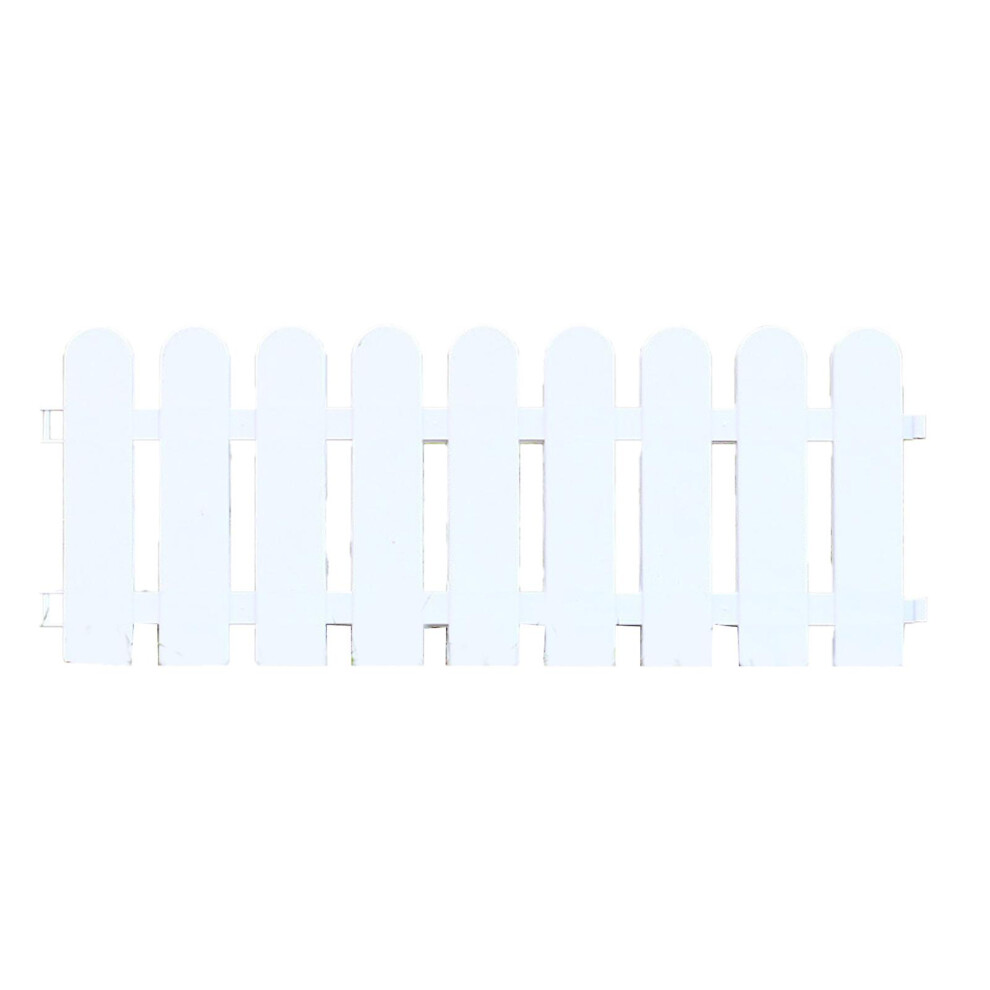Garden Fence Panel, Interlocking Pvc Design With Connectors, For Garden Lawn Flower Bed Border And Edging 6901508608351