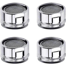 Aérateur de robinet compatible avec filetage mâle 15/16 pouce, laiton massif et finition chrome pour cuisine et salle de bain
