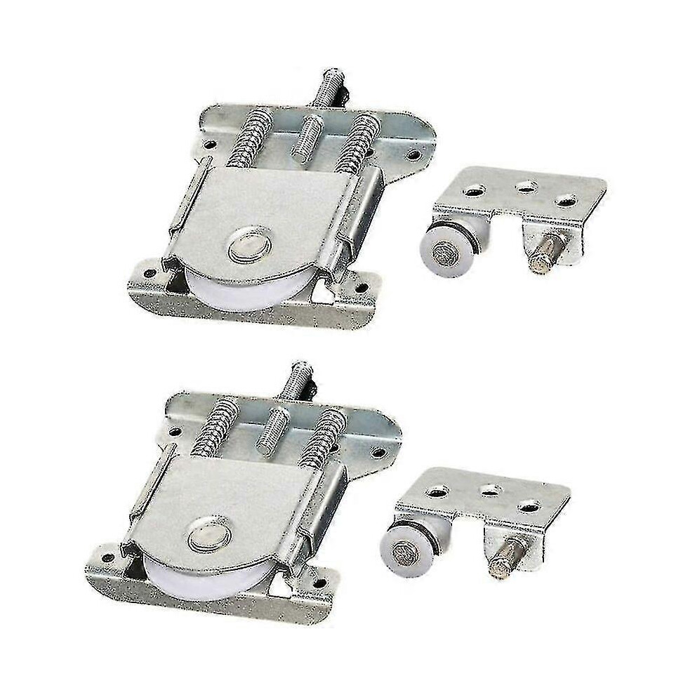 Sliding Door Rollers, 2-Piece Kit With Damping Pads For Quiet Operation, 20Kg Capacity For Wardrobe Cabinet 6901508587328