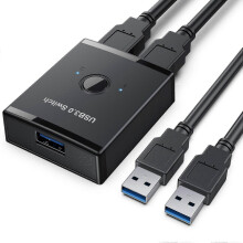 USB 3.0 Switch 1 Eingang 2 Ausgänge kompatibel mit Windows macOS für Drucker Scanner