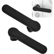 Door Handle Covers, Anti-Static Sweat-Absorbing, Soft Silicone with Black Matte Finish for Indoor Door Levers
