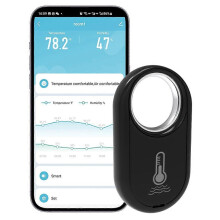 Bluetooth Temperature Humidity Sensor with 0.5C Accuracy Wireless Monitor for Indoor Climate Tracking