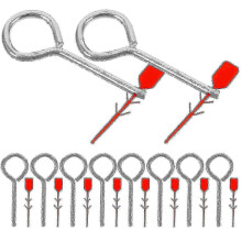 Goupilles de verrouillage pour extincteur en fer robuste, compatible avec la plupart des modèles, 10 pièces avec scellés de sécurité