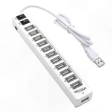 Hub USB 3.0 de 13 Portas com Controlo de Energia Único, Design Compacto para PC