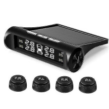(A External Sensor) Car Tpms Tire Pressure Monitoring System Tmps Lcd Display Usb Auto Security Alarm Tire Pressure Sensor