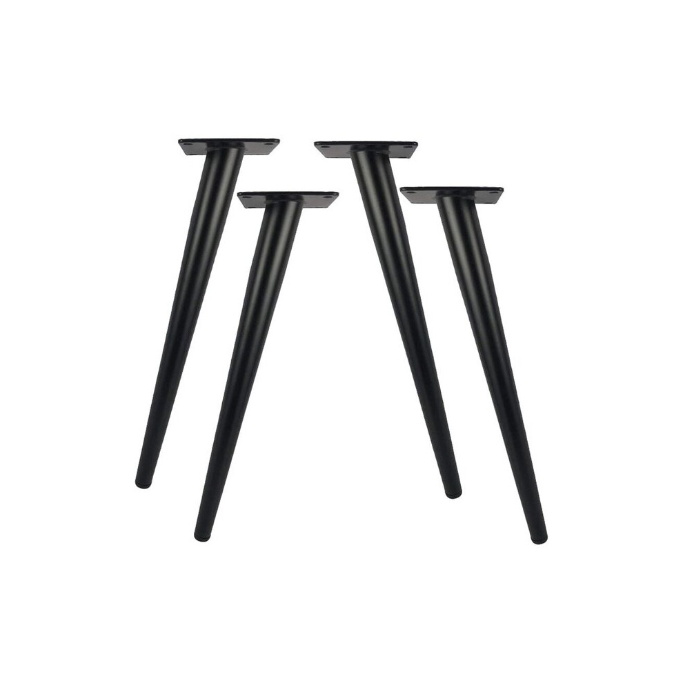 Furniture Legs Compatible With Various Cabinets, Set Of 4 With 200Kg Load Capacity, 30Cm Matt Black Iron For Cabinet, Wardrobe, Desk 6901508516373