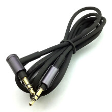3,5 mm AUX-kabel compatibel met Sony-koptelefoons, 1,5 m zwarte kabel voor telefoon- en computerverbinding