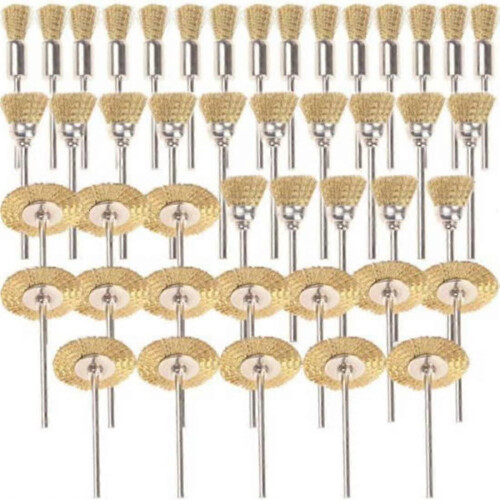 Set di Spazzole per Multi-Utensili, 45 Pezzi con Spazzole Acciaio, Ottone e Nylon 1