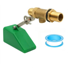 1/2Inch Float Valve,Brass Water Float Valve for Water Tank,Float Valve with Adjustable Arm,Auto Water Level Control