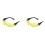 2X Gafas Proteccion de Seguridad Amarillo Transparente Deportes 1