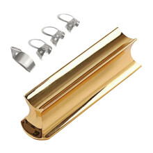 Stainless Steel Guitar Slide Set 5pcs for Electric Guitar, Smooth Sustained Tone, Quick Switch Sizes, Compact Storage Case