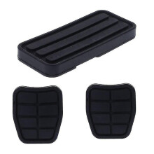 Copripedali in gomma compatibili con VW Transporter T4, set da 3 pezzi per acceleratore, freno e frizione, sostituzione diretta.