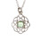 August Peridot Celtic Knot Birthstone Necklace 1