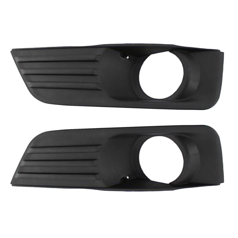 Fog Lamp Grille Pair Abs Compatible With Ford Focus, Left Right Front Bumper Trim Black 6901508444782