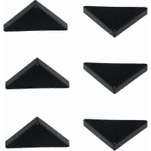Schwarze Eckenschützer für Glas und Spiegel, 6 mm Kantenschutz gegen Kollisionen, 20er-Packung, PE-Material für sicheren Transport