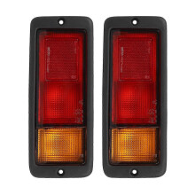 Set di fanali posteriori compatibili con Mitsubishi Pajero 1992-1999, montaggio diretto, alloggiamento in plastica rosso e nero, sinistro e destro.