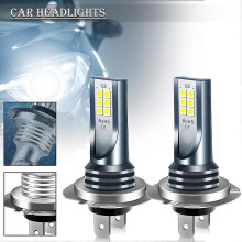 Faro fendinebbia a LED H7 compatibile con lampadine H7 da 110 W ad alta luminosità per una migliore visibilità in caso di nebbia e pioggia.